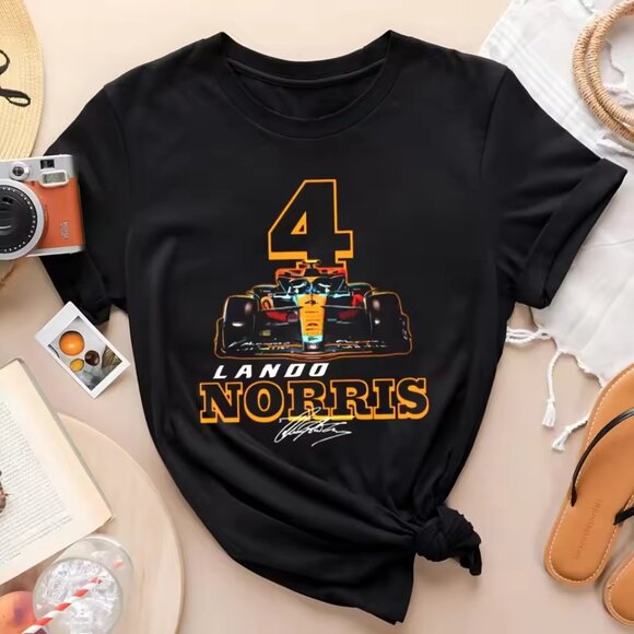 McLaren 2024 Formula One F1 Lando Norris & Oscar Piastri T-Shirt, Racing Fan 134 - Picture 1 of 5
